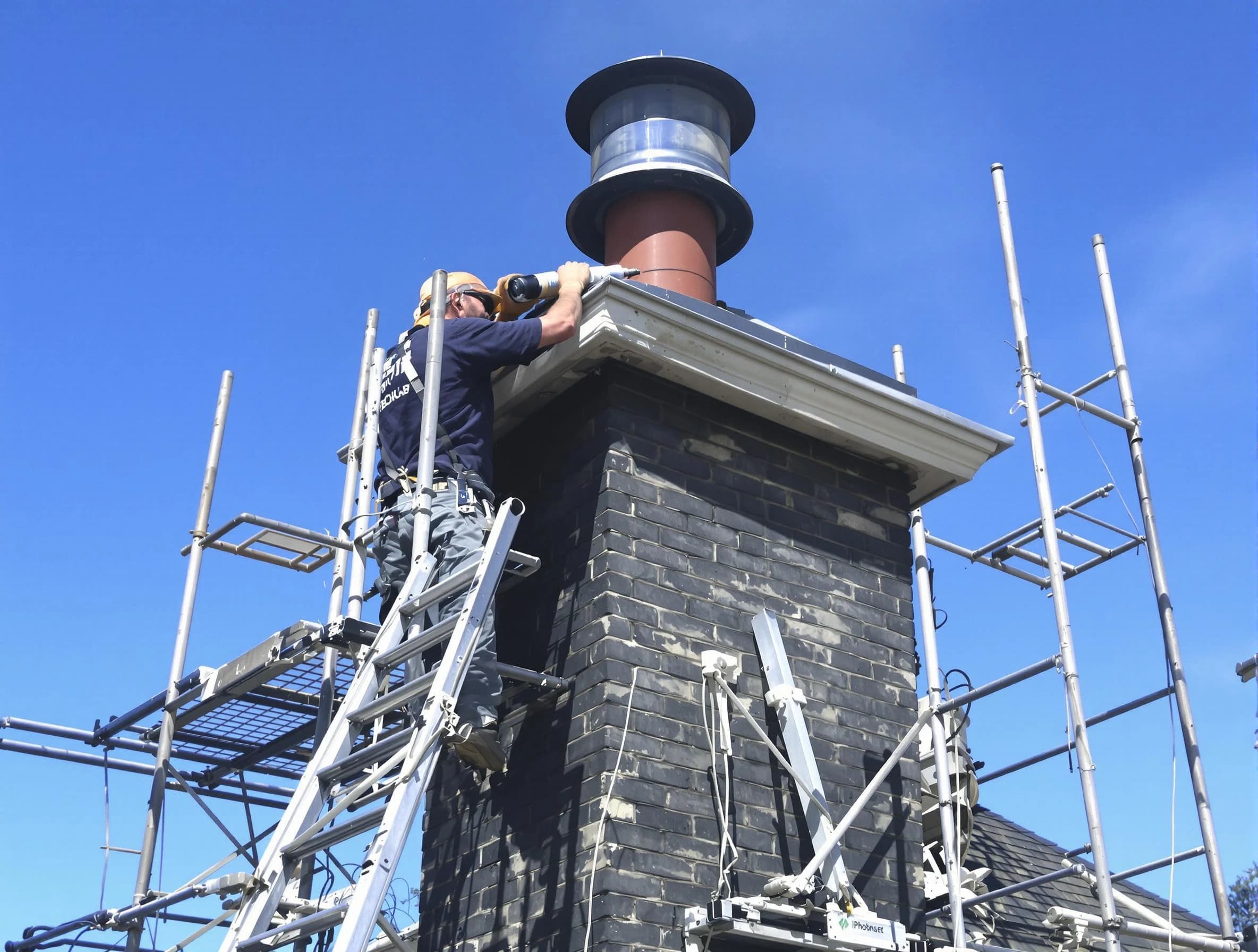 Sturdy chimney crown finished by Golden Chimney Sweep in Golden, CO