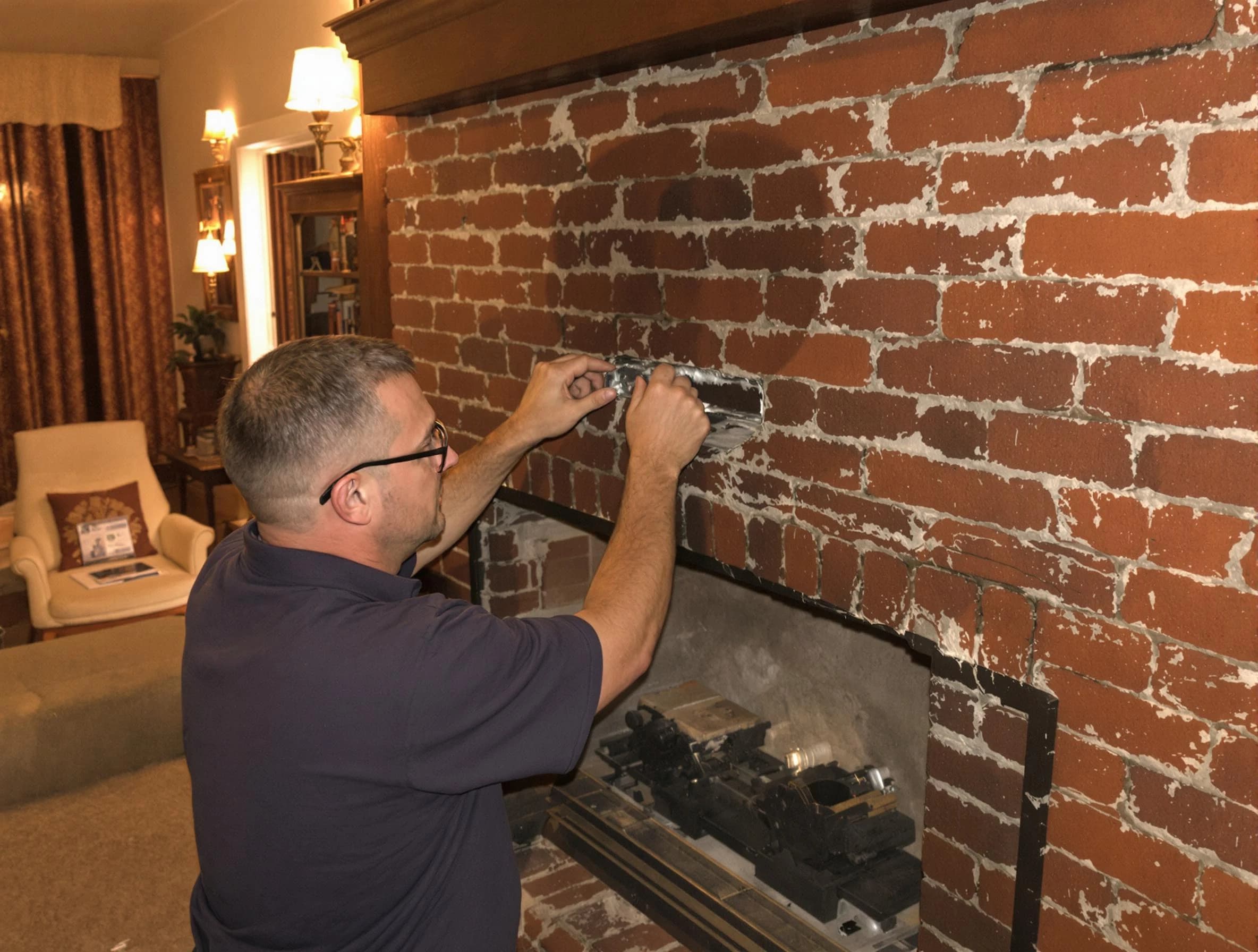 Golden Chimney Sweep expert fixing a fireplace in Golden, CO