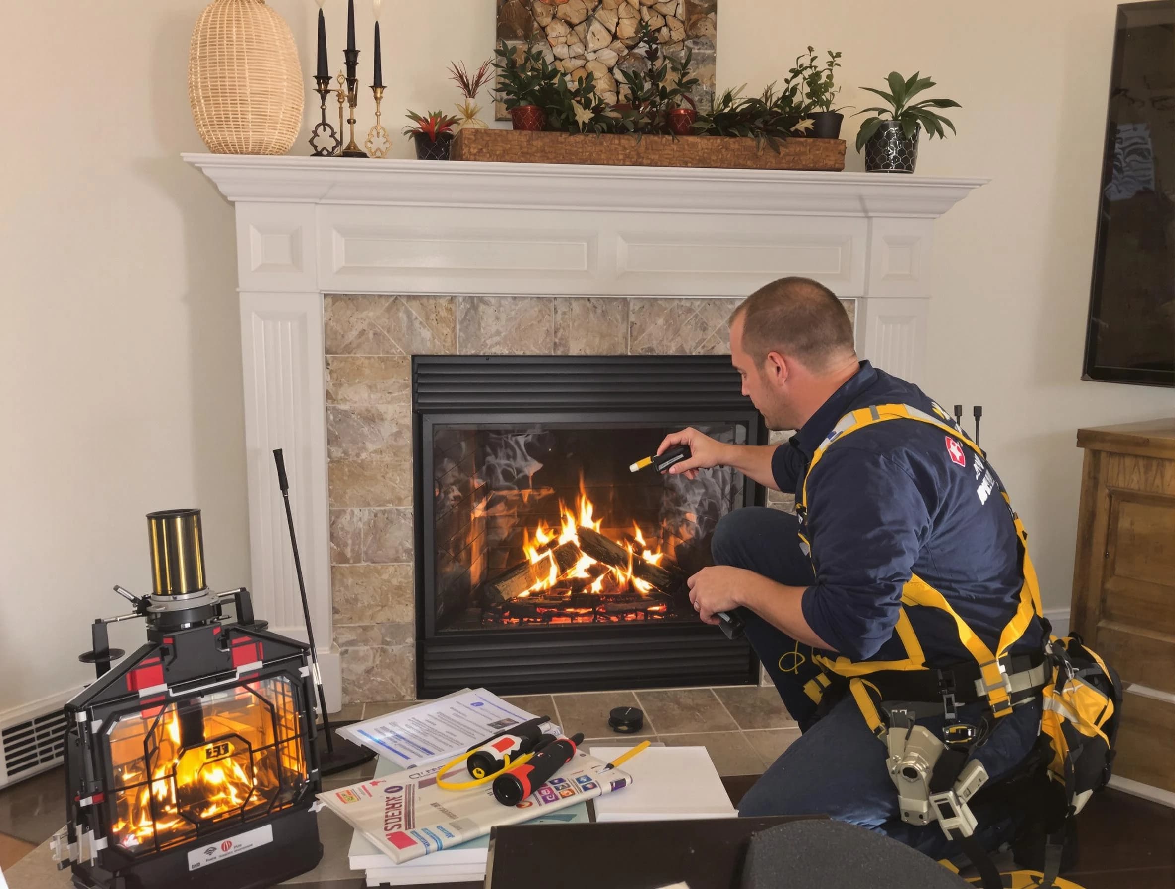 Safety-focused fireplace inspection by Golden Chimney Sweep in Golden, CO