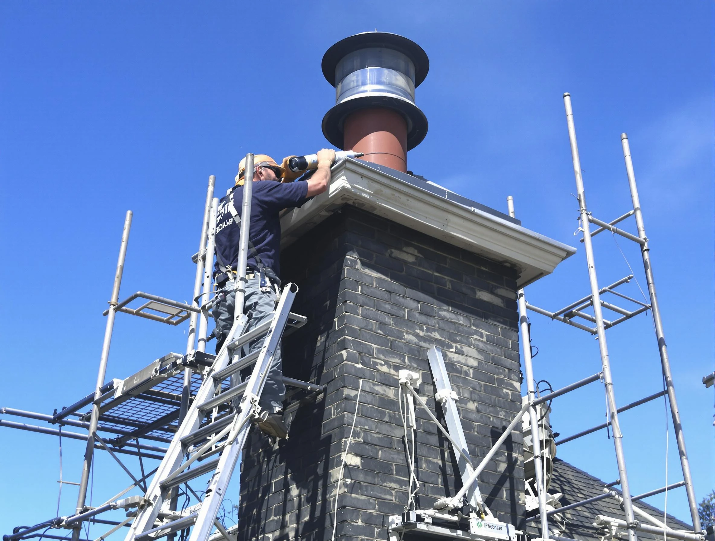 Sturdy chimney crown finished by Golden Chimney Sweep in Golden, CO