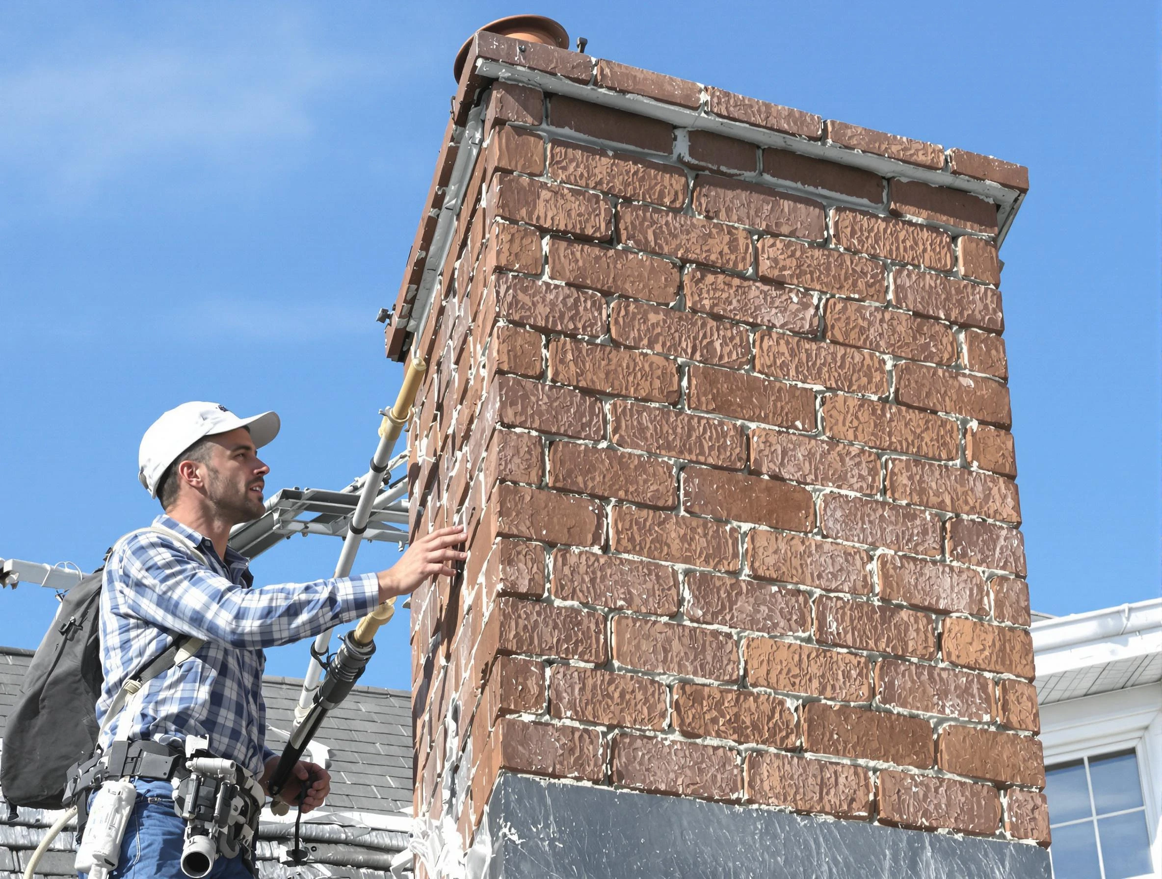 Brickwork for a chimney rebuild by Golden Chimney Sweep in Golden, CO