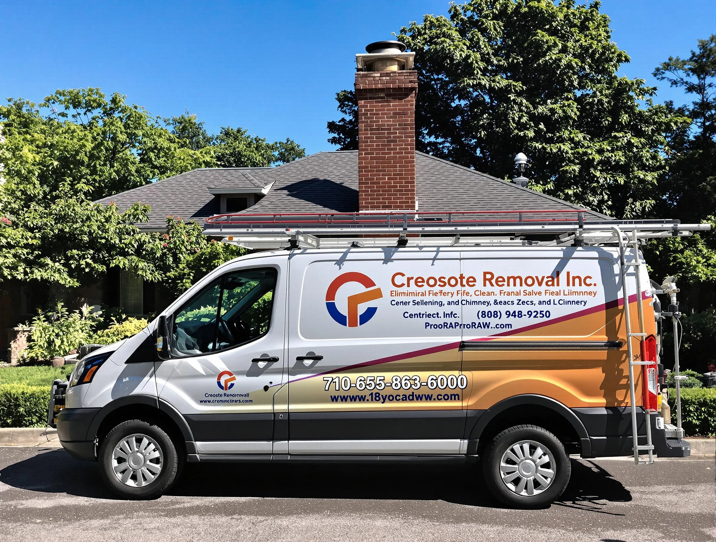 Golden Chimney Sweep technician removing creosote safely in Golden, CO